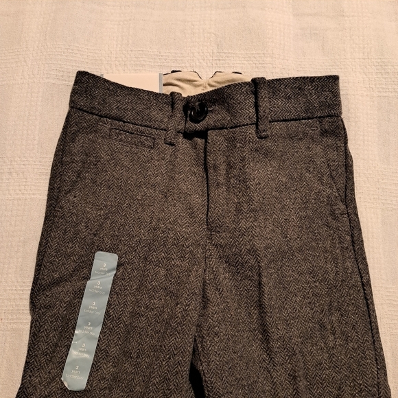 Gap boys size 3T gray wool blend lined dress pants, New - Picture 2 of 7